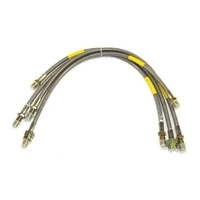 Terrafirma Brake Hoses Stainless Braided ABS for Land Rover Defender 1999-04 TF603