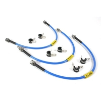 TF605XTL Terrafirma DEFENDER XTL BRAKE HOSE KIT STAINLESS, BRAIDED AND PVC COVERED PLUS 50MM HEIGHT DEFENDER 90/110/130 NO ABS FROM 2004