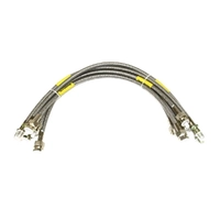 Range Rover Classic Stainless Steel Brake Hoses 1992-94 ABS -+50mm Terrafirma TF612L / DA240740S
