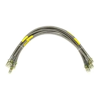 Terrafirma Brake Hoses Stainless Steel ABS Range Rover Classic 1990-92 +50mm TF613L