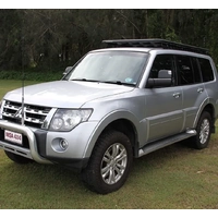 MSA 4X4 Towing Mirrors Chrome Electric Indicators Heat Mitsubishi Pajero Oct 2006 Current TM2005