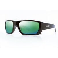 TONIC Shades Rise Shiny Black Glass Mirror Green G2 SliceLens