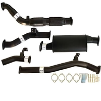 Carbon Offroad Fits Toyota Landcruiser 76 Series Vdj76 Wagon 4.5L V8 07 - 9/2016 3" Turbo Back Exhaust Cat & Muffler TY211-MC