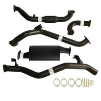 Carbon Offroad Fits Toyota Landcruiser 79 Series Vdj76 Single Cab Ute 4.5L V8 07 - 10/2016 3" Turbo Back Exhaust Muffler No Cat TY213-MO