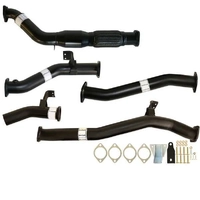 Carbon Offroad Fits Toyota Landcruiser 76 Series Vdj76 Wagon 4.5L V8 9/2016>3" Turbo Back Exhaust With Cat & Pipe TY225-PC