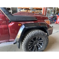 Superior Engineering Fibreglass Front Extended Guard Flares +50mm  Toyota LandCruiser 76/78/79 Series 2007 on Pair VDJ79FM2