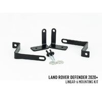 Lazer Lamps Land Rover Defender (2020+) Front Mounting Bracket Kit (for 2x Linear-6) Lights VIFK-DEF2020-01K