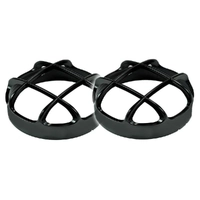 Defender Rear Lamp Guards Pair Black for Land Rover VUB504110