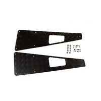 Wing Top Chequer Plate Black Fixing Kit for Land Rover Defender Mammouth - WTKIT03B