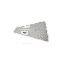 Wing Top Chequer Plate WTKIT03U + Fixing Kit for Land Rover Defender Uncoated
