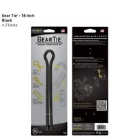 Nite Ize Gear Tie 18" 2 Pack Black
