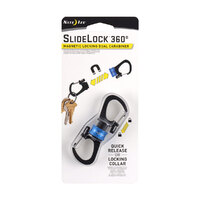 Nite Ize SlideLock 360 Magnetic Locking Carabiner Blue
