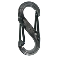 Nite Ize S-Biner Plastic # 6 Black with Black Gates